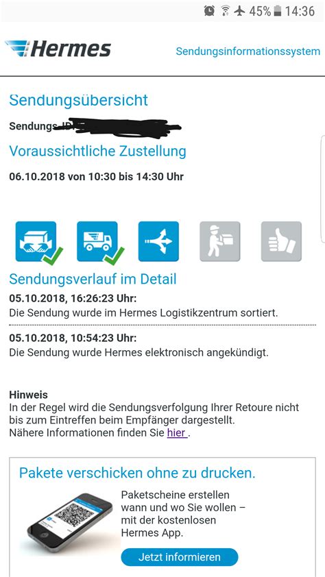 wann kommt hermes immer